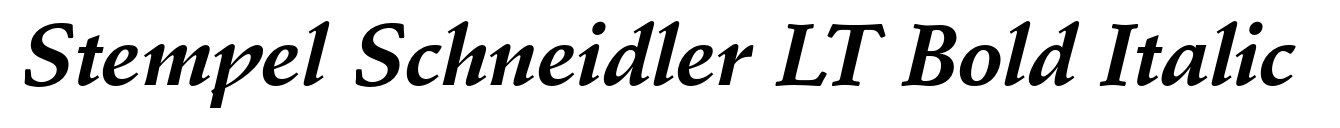 Stempel Schneidler LT Bold Italic image